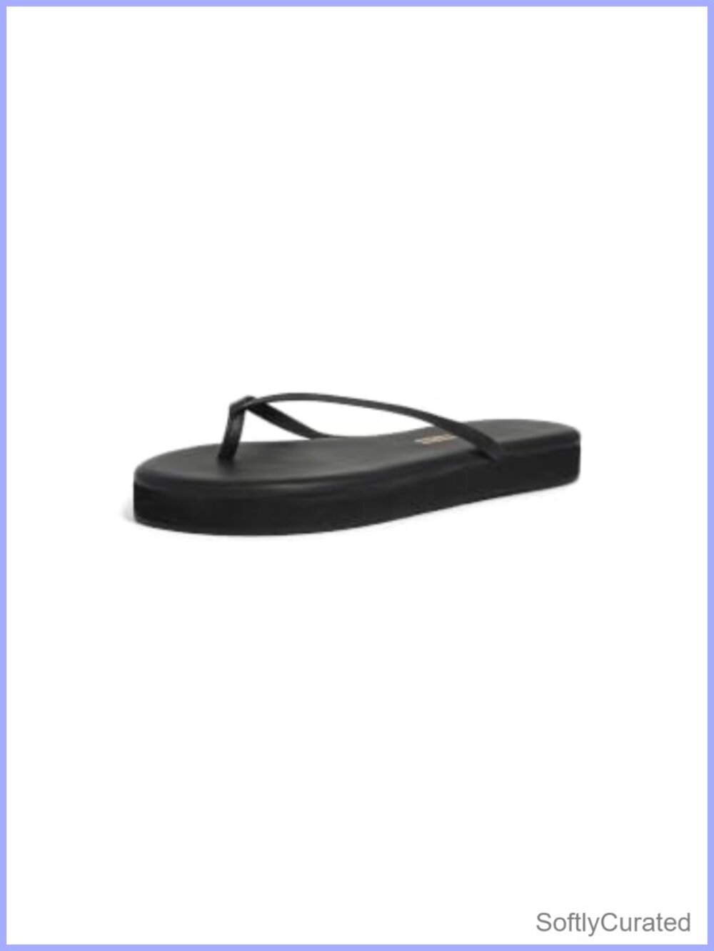 TKEES Women's Platform Lily Leather Thong Sandals Slip On 0.75in Platform